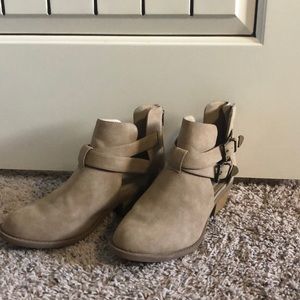 Tan Colored Ankle Booties
